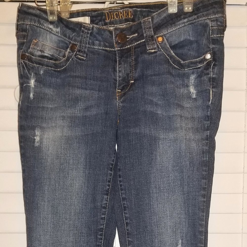 Decree women's dark wash jeans junior sz 9
